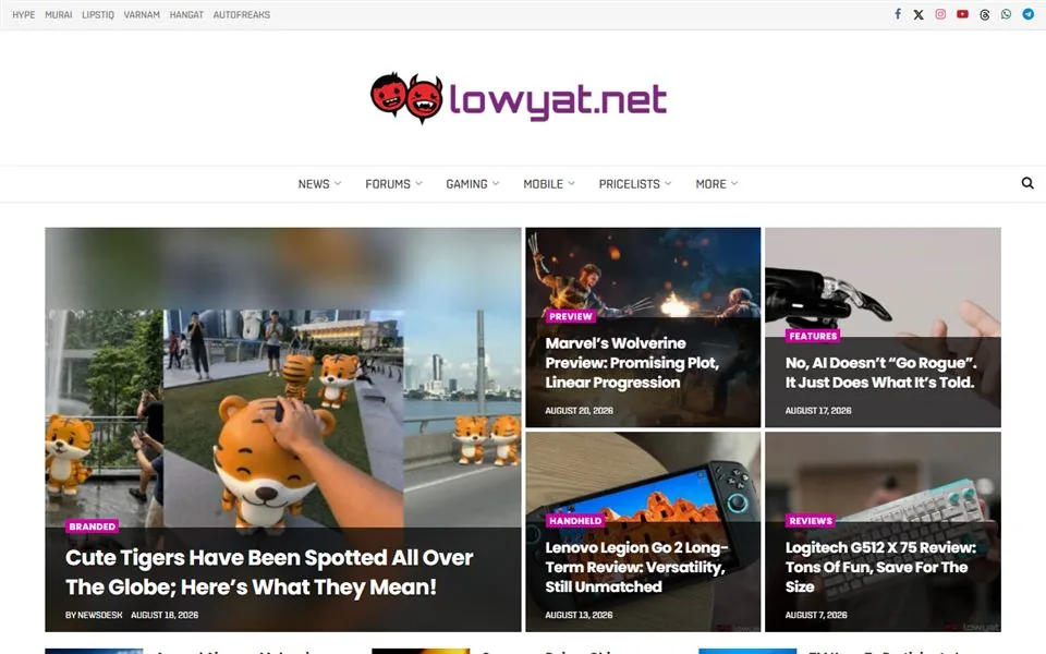 lowyat.net homepage
